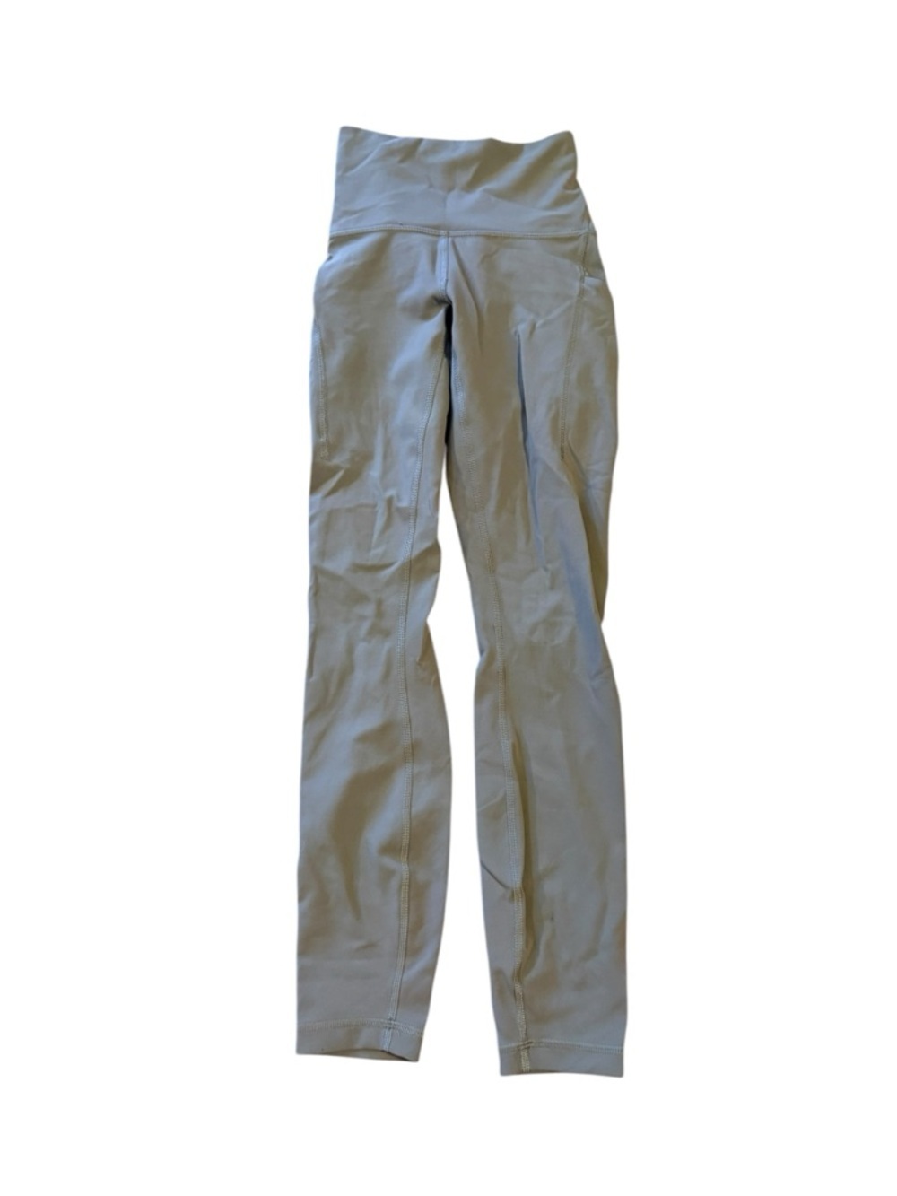 Lululemon High-Waist Yoga Leggings in Light Gray